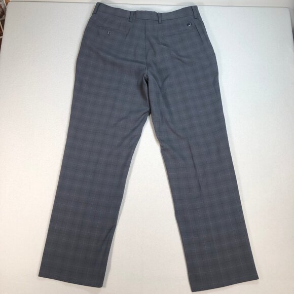 Nike Pants Men's 36x32 Gray Tiger Woods Collection Plaid Golf Performance - Picture 2 of 15
